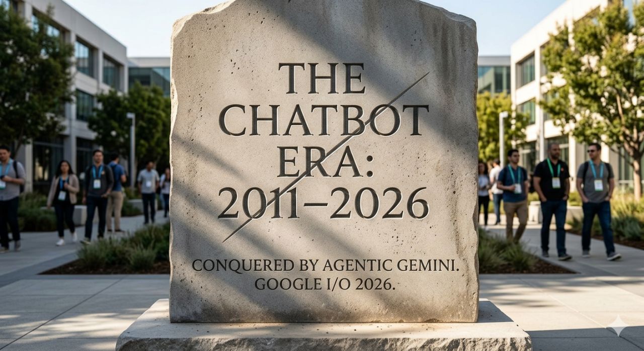 The "Chatbot Era" is officially dead. Google I/O 2026 just buried it.