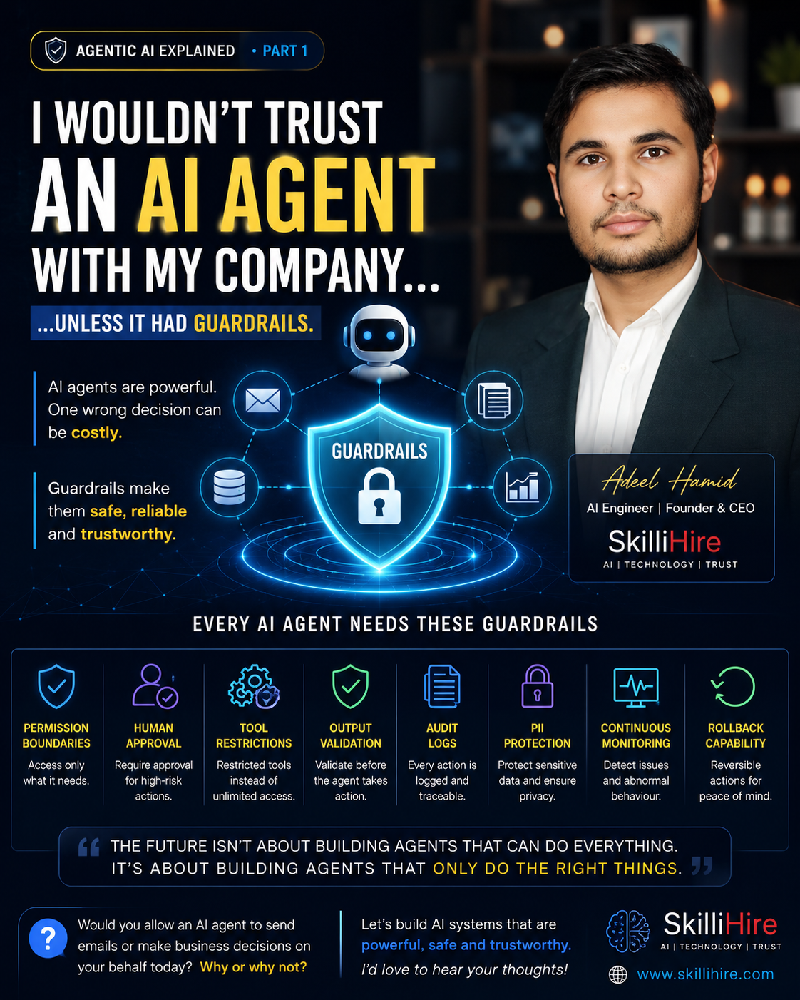 I wouldn't trust an AI agent with my company...